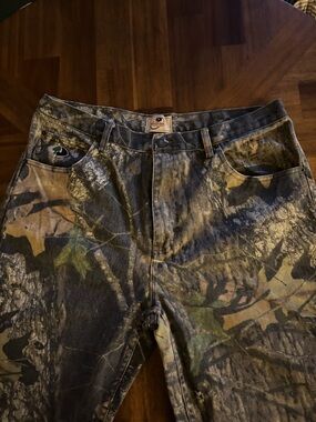 Mossy Oak Men's Realtree Camo Cargo Pants - Green/Brown/Black